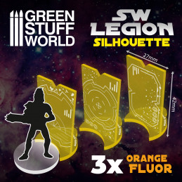 SW Legion Silhouette - Fluor Orange | Markers and gaming rulers