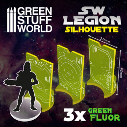 Silhouette SW Legion - Vert Fluo | Marqueurs et règles du jeu