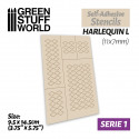 Self-adhesive stencils - Harlequin L - 11x7mm