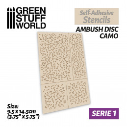 Self-adhesive stencils - Ambush Disc Camo | Adhesive stencils