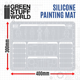 Silicone Painting Mat 400x300mm | Miniature Painting Mat