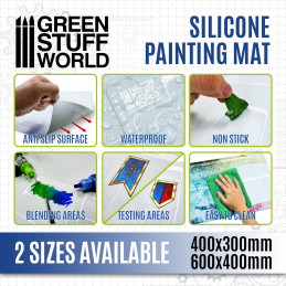 Silicone Painting Mat 400x300mm | Miniature Painting Mat