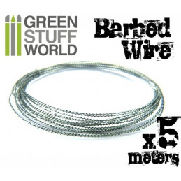 simulated BARBED WIRE - 1/65-1/72 (20mm) | Barbed wire