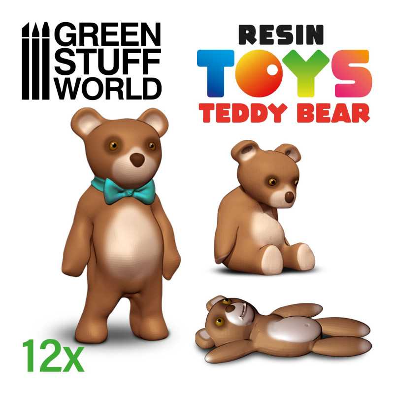 Teddy Bear Resin Set | Modern furniture and scenery