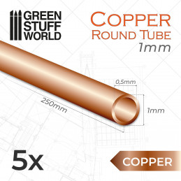 Tubi in Rame 1mm | Profili rame 1mm