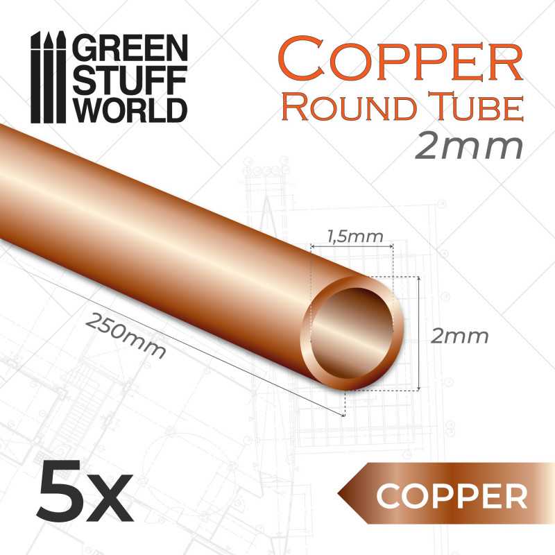 Tubos de Cobre 2mm Cobre Tubos de Cobre 2mm Cobre
