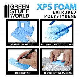 Polystyrène extrudé XPS 30mm - Taille A4 | Polystyrène XPS