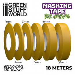 Flexible Masking Tape - 1mm | Masking tape for curves