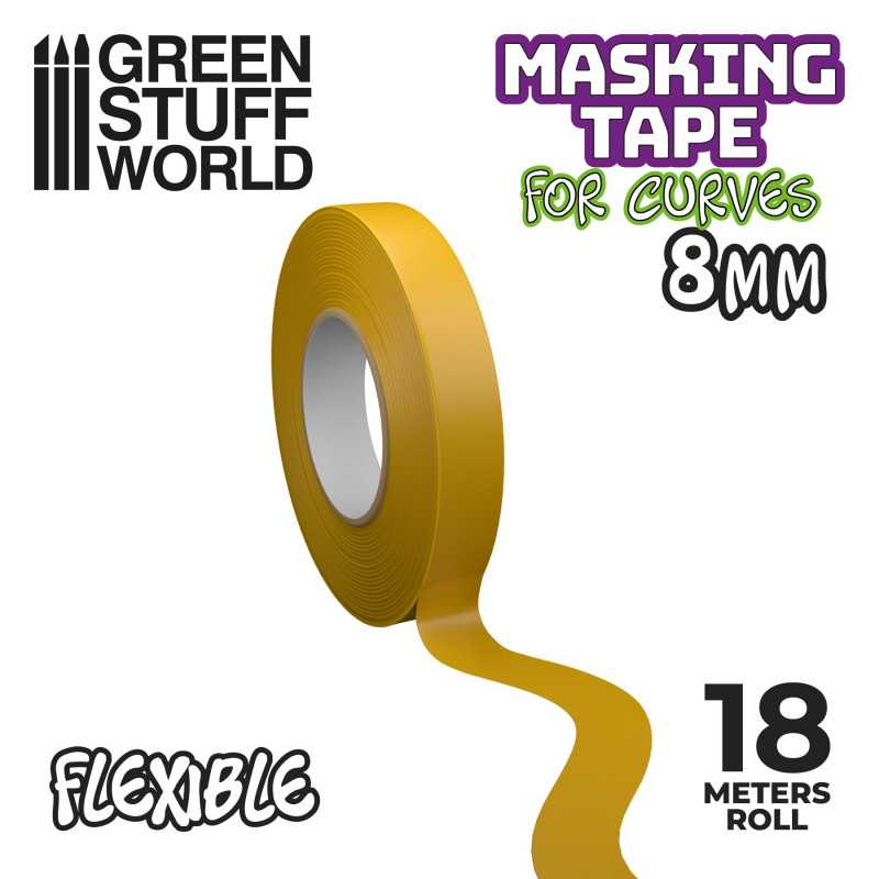 Flexible Masking Tape, Colored & Double Sided for Painters