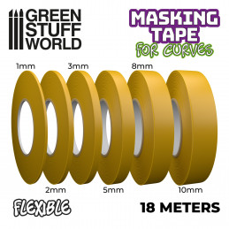 Flexible Masking Tape - 8mm | Masking tape for curves