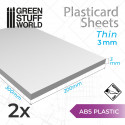 ABS Plasticard A4 - 3mm COMBOx2 sheets
