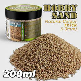 Grober Modellbausand - Natürliche Farbe 200ml | Modellbau Sand