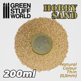 Feiner Modellbausand - Natürliche Farbe 200ml | Modellbau Sand