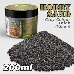 Dicker Hobby-Sand - Dunkelgrau 200ml