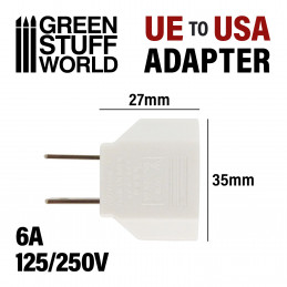 EU-USA plug adapter WHITE | Adapter Plug