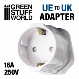 UE-UK plug adapter WHITE | Adapter Plug