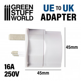 UE-UK plug adapter WHITE | Adapter Plug