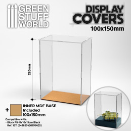 Vitrine ouverte 100x150mm (22cm de haut) | Vitrines