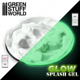 Splash Gel - Verde Espectral Textura Flamigera