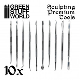 10x Professional Sculpting Tools with case | Metal tools