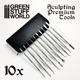 10x Professional Sculpting Tools with case | Metal tools