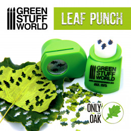 Miniature Leaf Punch LIGHT GREEN | Big 1/16-1/22-1/30