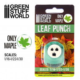 Miniature Leaf Punch MEDIUM GREEN | Big 1/16-1/22-1/30