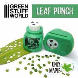 Miniature Leaf Punch MEDIUM GREEN | Big 1/16-1/22-1/30
