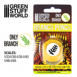 Miniature Branch Punch YELLOW | Medium 1/35-1/43-1/48