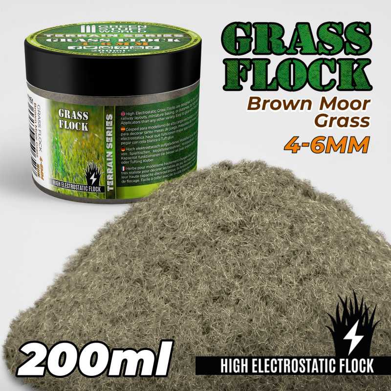 Elektrostatisches Gras 4-6mm - Brown Moor Grass - 200 ml