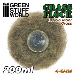 Grasfasern 4-6mm - Brown Moor Grass 200 ml | Grasfasern 4-6 mm