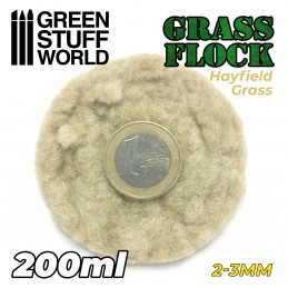 Cesped Electrostatico 2-3mm - HAYFIELD GRASS - 200ml Cesped 2-3 mm