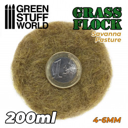 Cesped Electrostatico 4-6mm - SAVANNA PASTURE - 200ml Cesped 4-6 mm