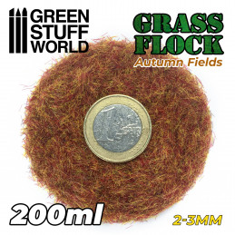 Static Grass Flock 2-3mm - AUTUMN FIELDS - 200 ml | 2-3mm static grass