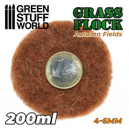 Static Grass Flock 4-6mm - AUTUMN FIELDS - 200 ml | 4-6 mm static grass