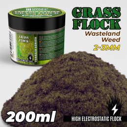 Static Grass Flock 2-3mm - WASTELAND WEED - 200 ml | 2-3mm static grass