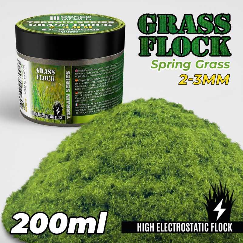 Static Grass Flock 2-3mm - SPRING GRASS - 200 ml | 2-3mm static grass