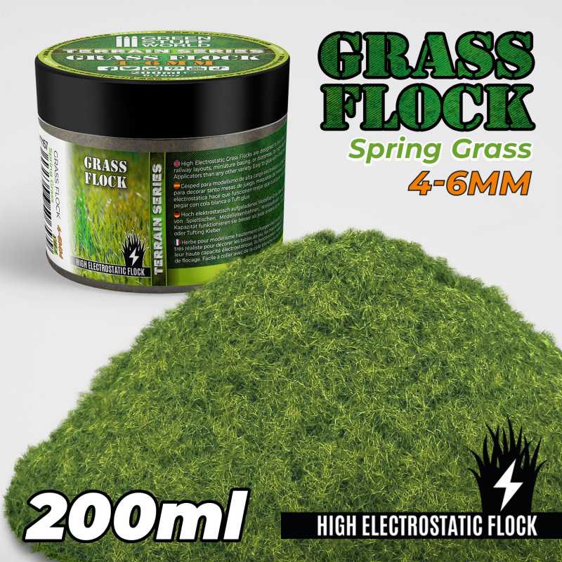 Static Grass Flock 4-6mm - SPRING GRASS - 200 ml
