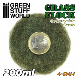 Herbe Statique 4-6mm- COUNTRYSIDE SCRUB - 200ml | Herbe 4-6 mm