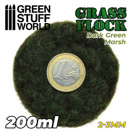 Herbe Statique 2-3mm- DARK GREEN MARSH - 200ml | Herbe 2-3 mm