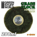 Static Grass Flock 4-6mm - DARK GREEN MARSH - 200 ml