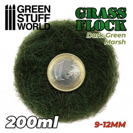 Cesped Electrostatico 9-12mm - DARK GREEN MARSH - 200ml Cesped 9-12 mm