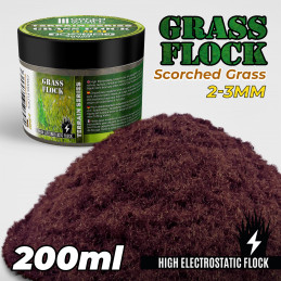Cesped Electrostatico 2-3mm - SCORCHED BROWN - 200ml
