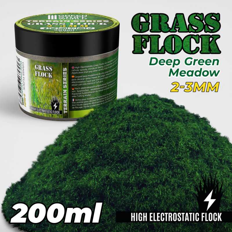 Cesped Electrostatico 2-3mm - DEEP GREEN MEADOW - 200ml Cesped 2-3 mm