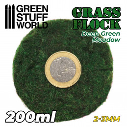 Cesped Electrostatico 2-3mm - DEEP GREEN MEADOW - 200ml Cesped 2-3 mm