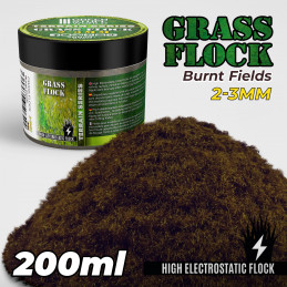 Cesped Electrostatico 2-3mm - BURNT FIELDS - 200ml Cesped 2-3 mm