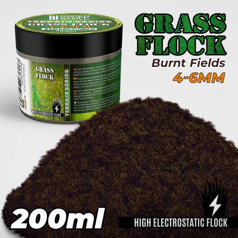 Elektrostatisches Gras 4-6mm - BURNT FIELDS - 200 ml
