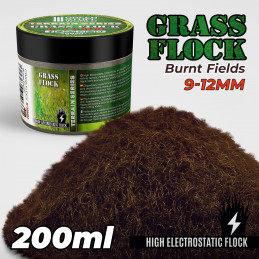 Cesped Electrostatico 9-12mm - BURNT FIELDS - 200ml Cesped 9-12 mm