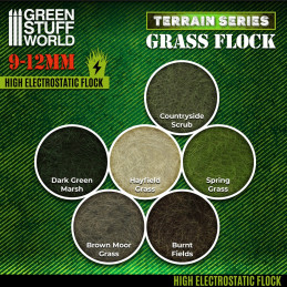 Static Grass Flock 9-12mm - SPRING GRASS - 200 ml