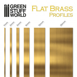 Flat Brass Profile 0.2 x 25mm | Brass